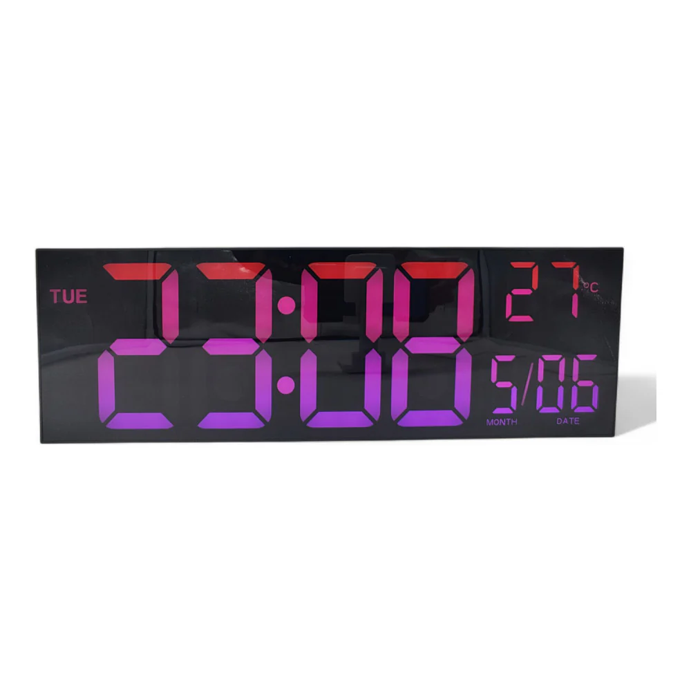 שעון קיר LED מחליף צבעים - Image 4