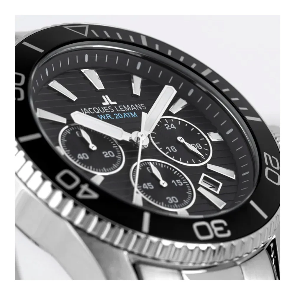 שעון יד לגבר 1-2206G Liverpool Diver JACQUES LEMANS - Image 3