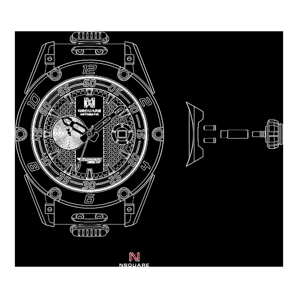 שעון יד לגבר NSQUARE דגם Dynamic Race N31.1 - Image 9