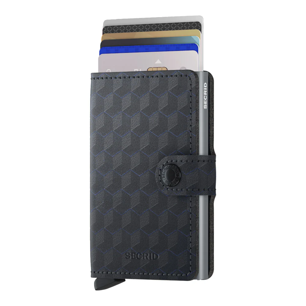 ארנק SECRID כרטיסים נשלפים Mini wallet Optical Black-Titanium - Image 2