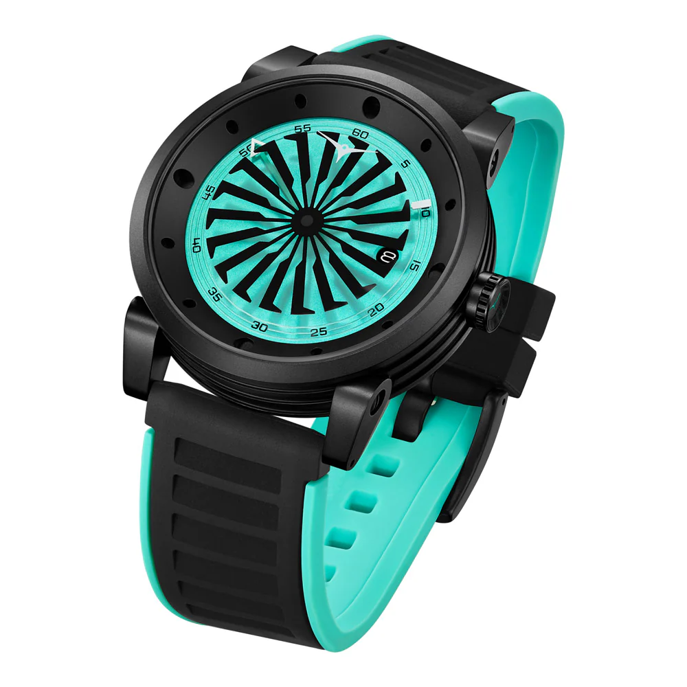 שעון יד לגבר ZINVO מסדרת BLADE דגם CYAN - Image 2