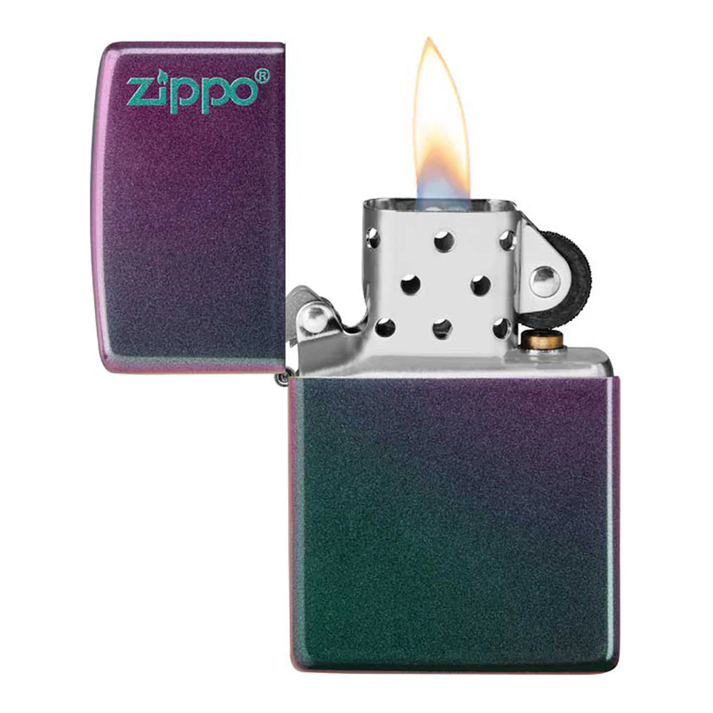 מצית זיפו סגול טורקיז מתחלף - Image 2
