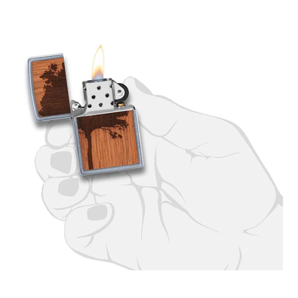 מצית זיפו WOOD CHUCK + פותחן - Image 8